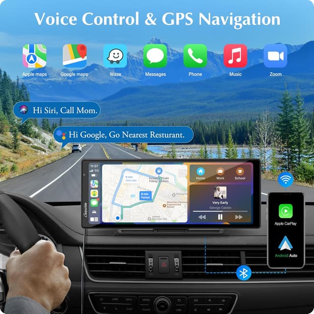 Detalle 2 de Carpuride W903 9,3-Zoll kabelloses CarPlay