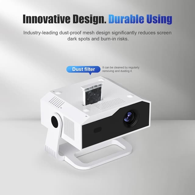 Detalle de ZDK Mini Smart Projector (2026) with Android 14, Native 1080P and Auto Keystone