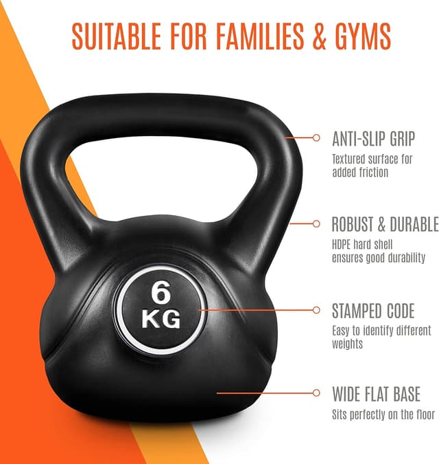 Detalle de Yaheetech 20kg Kettlebell Set (4 pcs: 2kg, 4kg, 6kg, 8kg) for Home Fitness