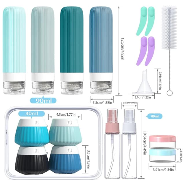 Thumbnail 1 de NuvaConx Reiseflaschen Set 18 Stück Reisezubehör