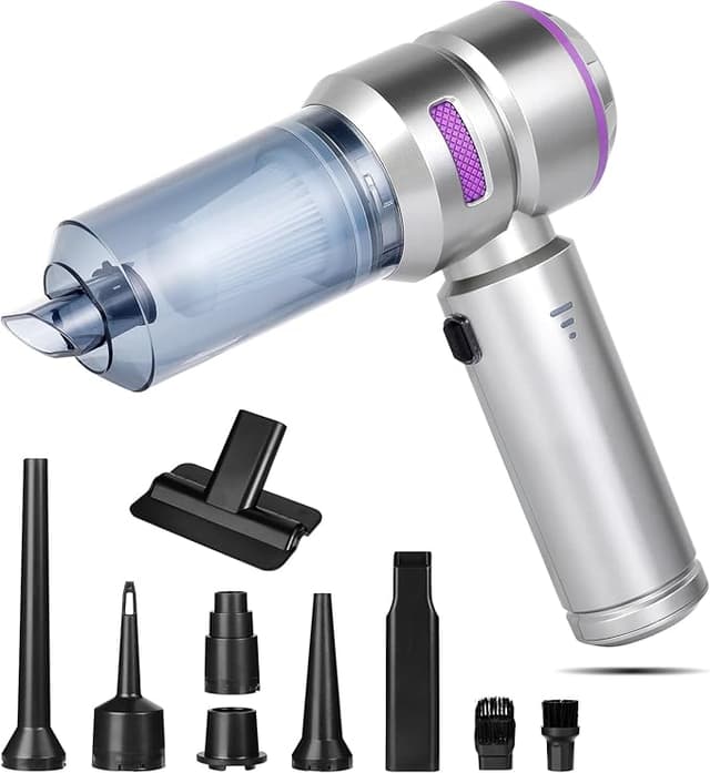 Imagen de Romon Aspirador de Mano 4 en 1 🚗 Potente, Portátil y Recargable en OfertitasTOP