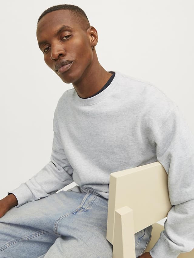 Thumbnail 6 de JACK & JONES Jorportland Box felpa da uomo con collo a giro