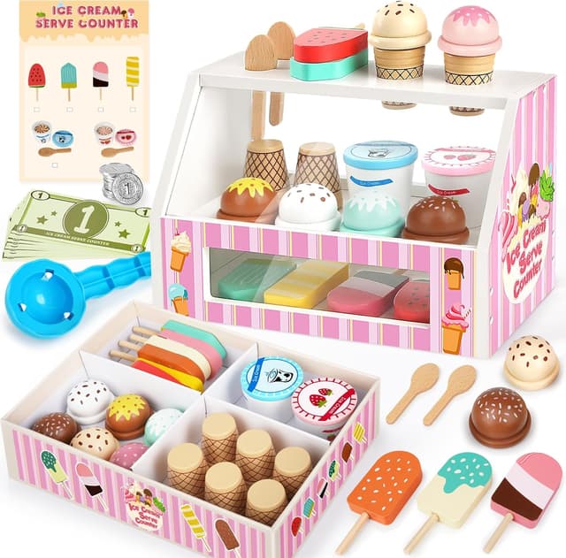 Detalle de Dreamon Ice Cream Role Play Set, 46 pcs