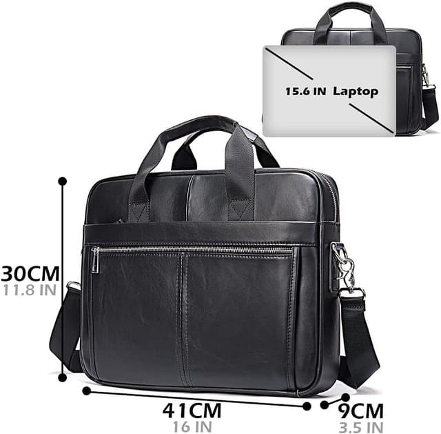 Detalle 1 de SPAHER B015 mallette 15,6 pouces en cuir