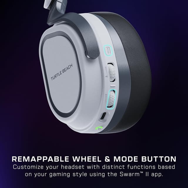 Detalle de Turtle Beach Stealth 700: kabelloses Cross-Play Headset für PS5, PS4, PC & Mobilgeräte (weiß)