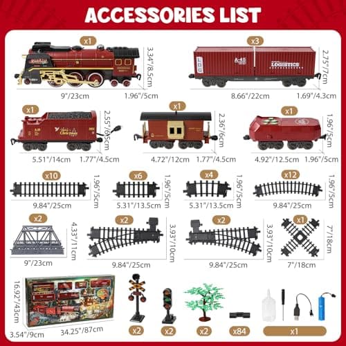 Thumbnail 5 de Jouet de train électrique à vapeur avec lumière et son 🚂