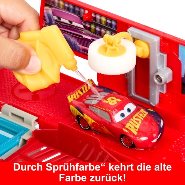 Thumbnail 4 de Mattel Disney Cars Lackiererei Mack Spielset 4 Jahre