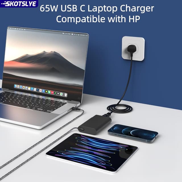 Detalle 2 de SKOTSLYE 65W USB-C Laptop Charger