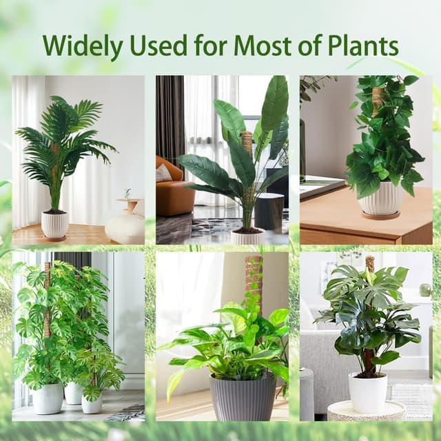 Thumbnail 6 de YAWAHOME Moss Pole for Monstera (6 pack) – stackable coir support extendable up to 193cm