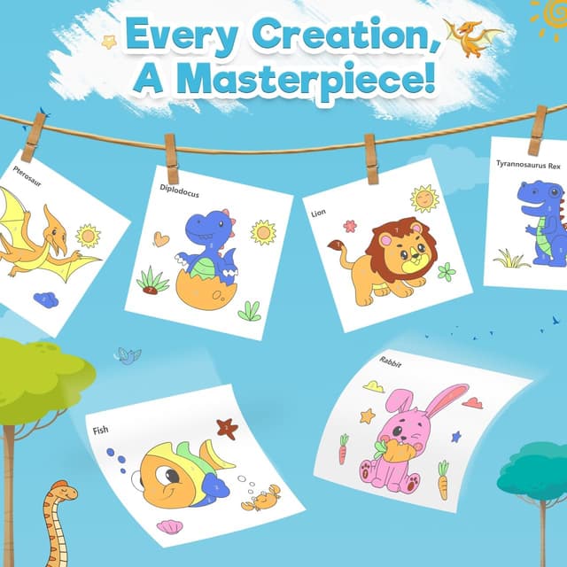 Thumbnail 4 de ZMLM Libro da colorare ad acqua per bambini 3–8 anni 🎨