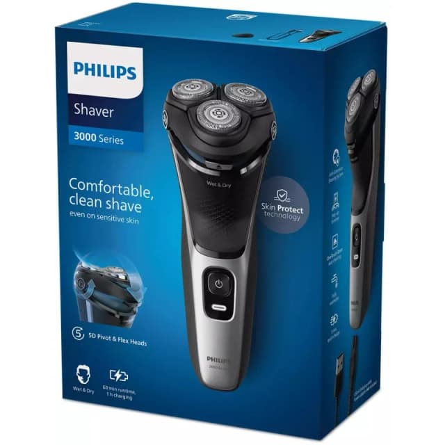 Thumbnail 2 de Philips Shaver Series 3000 S3143/00 Afeitadora inalámbrica seco/húmedo