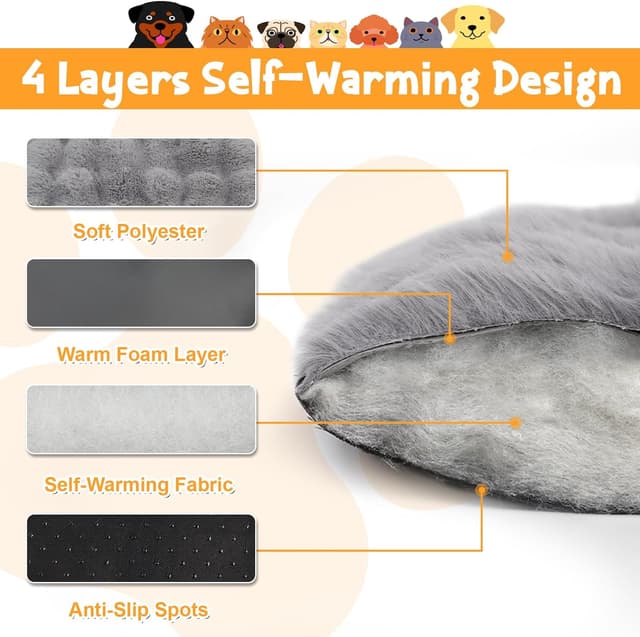 Detalle 2 de YGJT Cats Bed Pad 45x60 cm self-heating