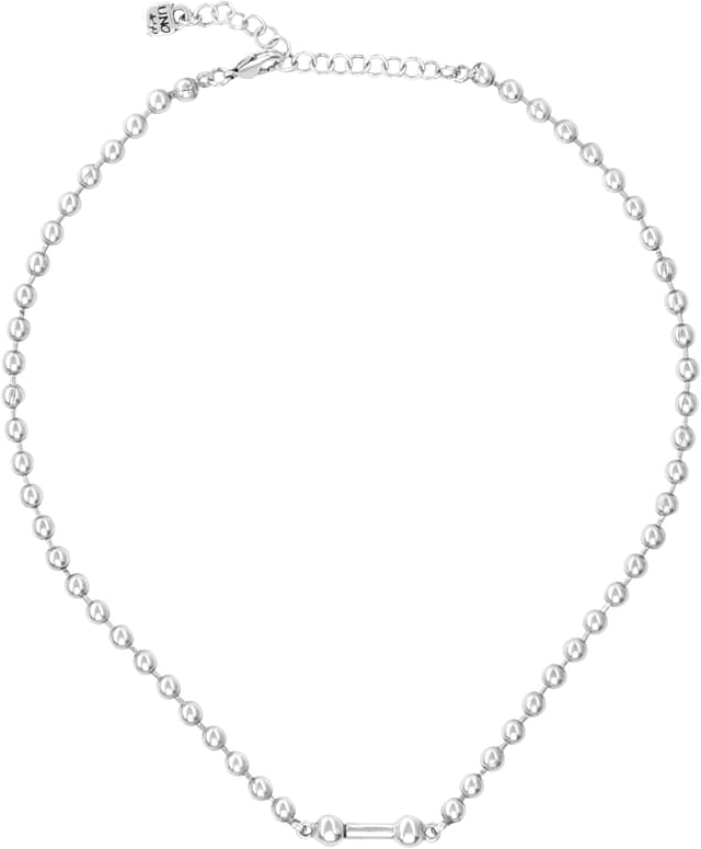 Detalle de UNOde50 court collier en plaqué argent