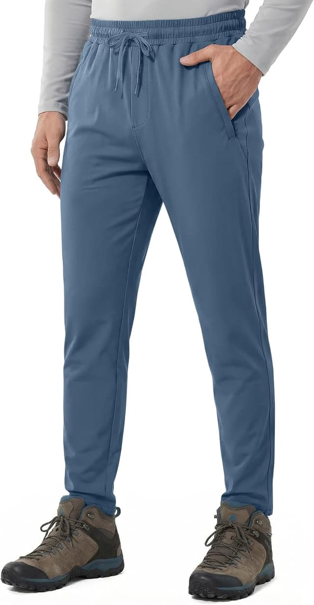 Detalle de PINSPARK pantaloni da jogging da uomo traspiranti ad asciugatura rapida con tasche con cerniera