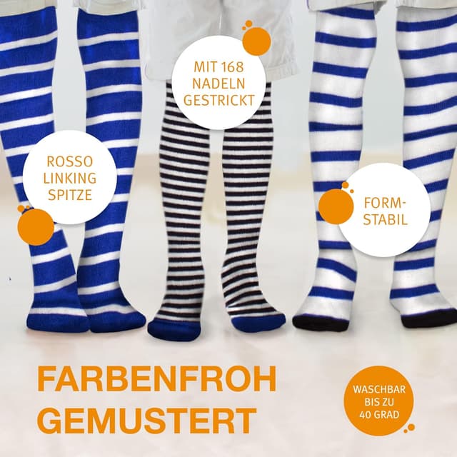 Detalle 2 de wellyou Kinder Strumpfhosen 3er Set