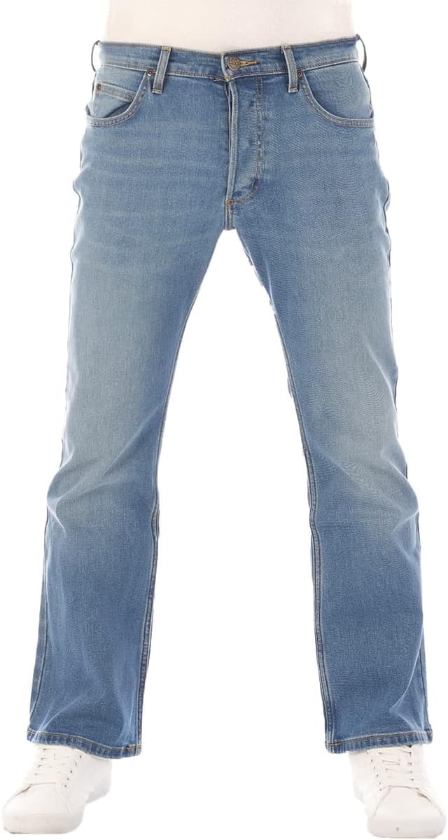 Detalle de Lee Jeans Herren Stretch Bootcut Denver Jeanshose in Denim Blau (je nach Größe 32–46)