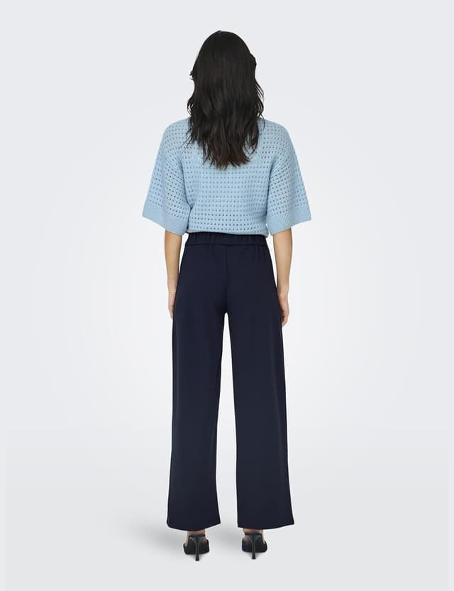 Detalle 2 de JDY Damenhose „Catia Wide Pant“ mit weitem Bein und elastischem Bund