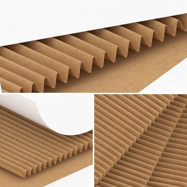 Detalle 2 de Horlimer 25 Pack Shipping Boxes (13 x 10 x 2 inches) White Corrugated Cardboard Mail Boxes