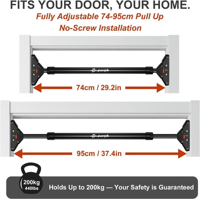 Detalle 1 de Purrgrit Klimmzugstange Türöffnung