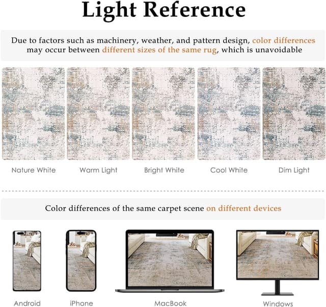 Detalle 2 de HUGEAR Washable Rug 200x300cm Beige