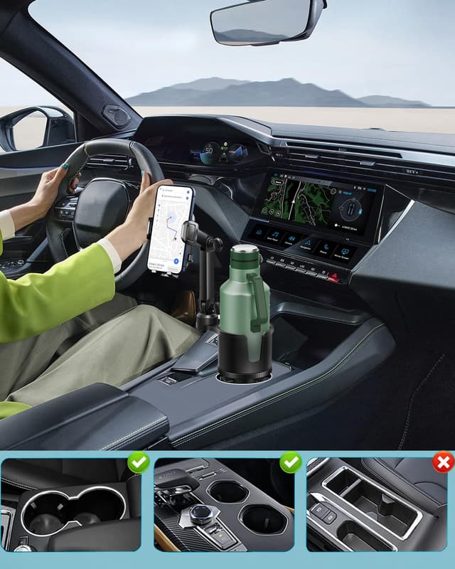 Detalle 2 de Cup Phone Holders 360° Adjustable 2.5-4"