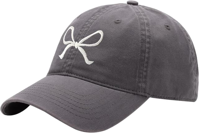 Detalle de ANYZSCO Adjustable Y2K Trucker Baseball Cap with Wide Brim Bow (Unisex)