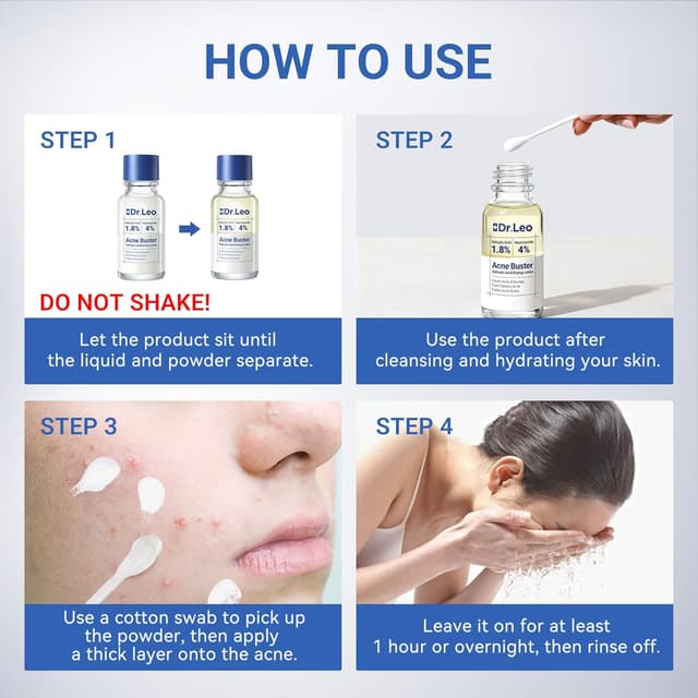 Detalle 2 de Dr.Leo 1.8% Salicylic Acid Spot Serum (20 ml) for Acne-Prone Sensitive Skin