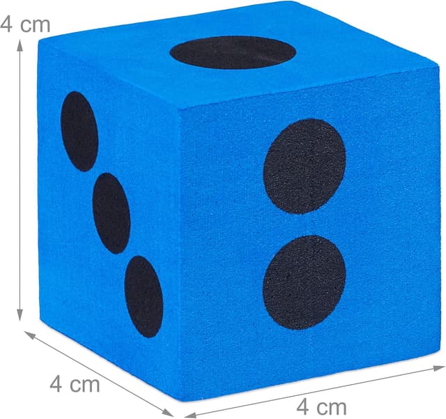 Thumbnail 3 de Relaxdays Dados Silenciosos 36 unidades 4x4x4 cm
