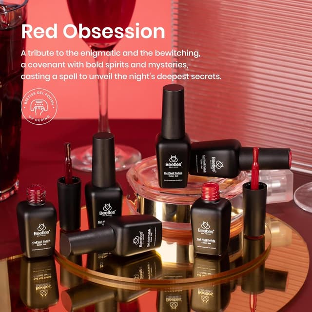 Detalle 2 de Beetles Red Gel Polish Set 6 Colors ๐