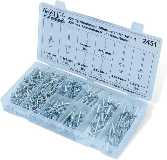Thumbnail 1 de CCLIFE 420 rivetti ciechi alluminio 🛠