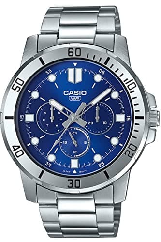 Detalle de Casio Analógico MTP-VD300D-2E para unisex: reloj con calendario