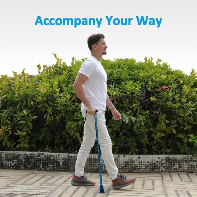 Thumbnail 5 de HEALTHBAZAAR Canne de marche réglable 78‑96 cm 🚶