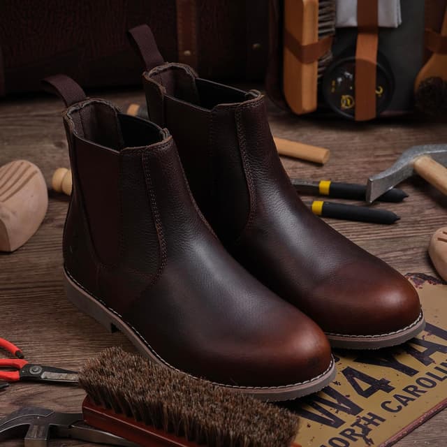 Detalle de SL-Saint Uomo SL-HERO stivali Chelsea in vera pelle di mucca, fatti a mano