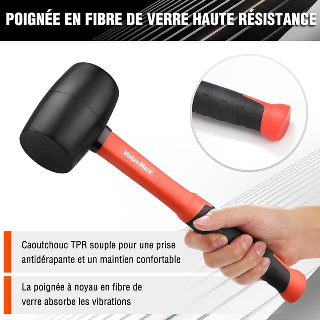 Thumbnail 3 de ValueMax Maillet Caoutchouc 16oz 450g