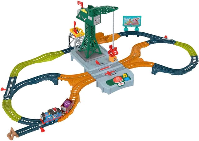 Detalle de Thomas & Friends Fisher-Price Coffret HRC47 – 4,40 m de circuit motorisé avec plus de 60 sons et thèmes