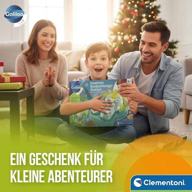 Thumbnail 6 de Clementoni Galileo Lab Insekten Beobachtungs-Station (59460) – Forschungsstation für Insekten, Raupen & Schmetterlinge ab 7 Jahren