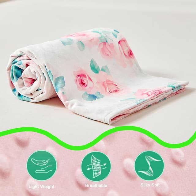 Thumbnail 4 de JHCHMX Floral Baby Blanket 75x100cm
