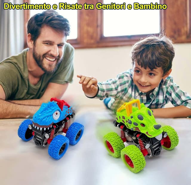 Detalle de AESTEMON Cars per Bambini di 2 Anni: Monster Truck dinosauri, confezione da 2