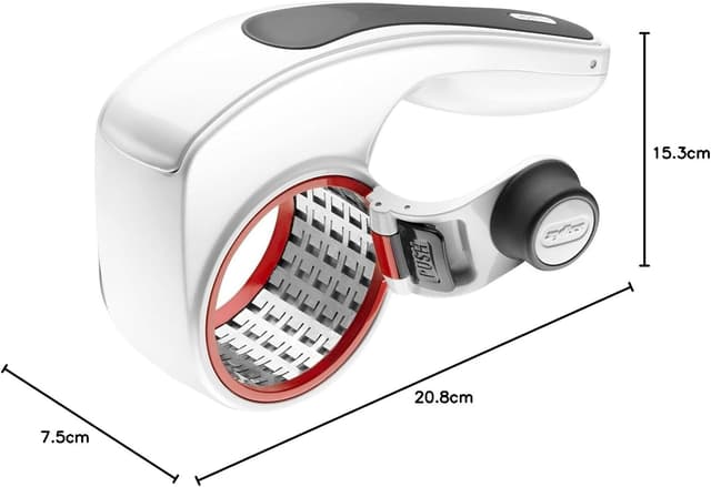 Detalle 2 de Zyliss E900011 Rallador de Queso Rotatorio 🧀, Manual, Lavavajillas
