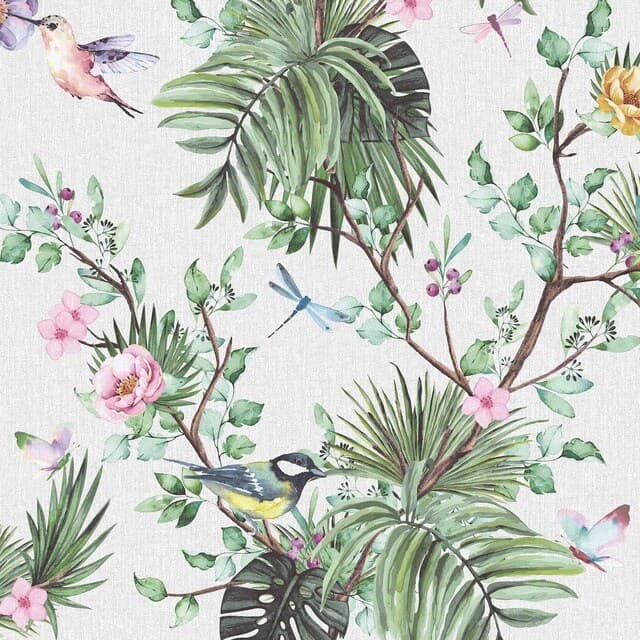 Detalle de Rasch Jungle Origins Papel pintado TNT 🖼