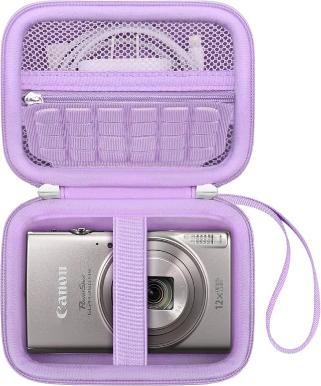 Detalle de Canboc carrying case for Canon IXUS 185/285 and Sony DSC-W830/W800 (purple, case only)