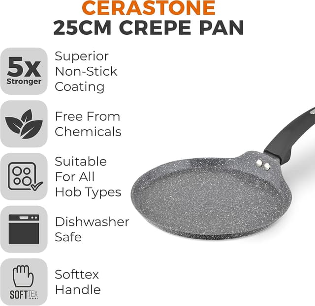 Thumbnail 1 de Tower T81287 Cerastone Crepe Pan 25cm