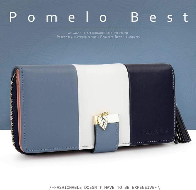 Detalle de Pomelo Best Damen-Geldbörse mehrfarbig gestreift mit RFID-/NFC-Schutz