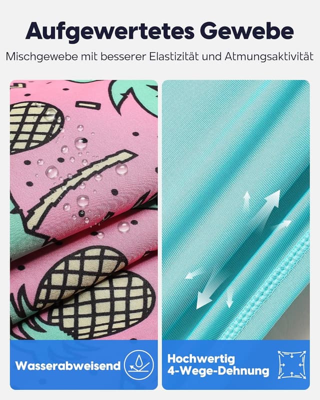 Detalle 2 de MaaMgic 2-in-1 Badehose für Herren mit Kompressions-Innenhose – schnelltrocknende Boardshorts mit 4-Wege-Stretch