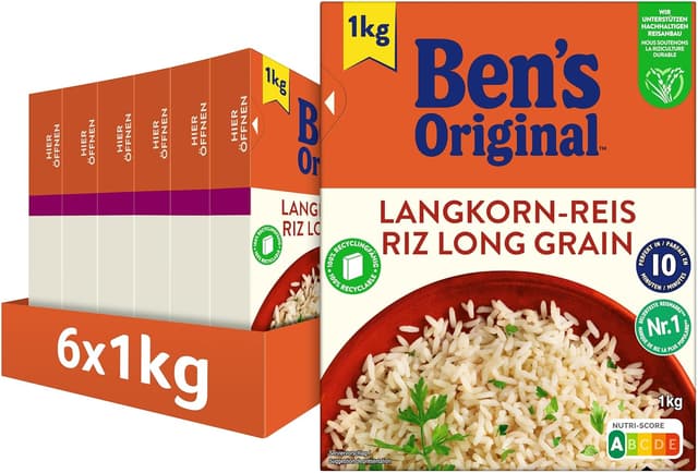 Imagen de BEN'S ORIGINAL Langkorn Reis 10-Minuten 6x1kg en OfertitasTOP