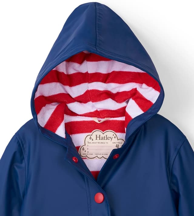 Detalle de Hatley Girl's Splash Jackets Raincoat – fully lined, waterproof with hood