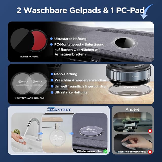 Thumbnail 4 de MSXTTLY Vmag-S1 magnetische Autohalterung 360°