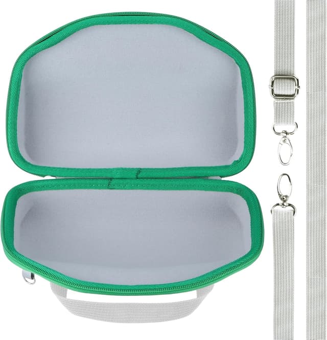 Detalle de Lebakort Hart Schutz Hülle für JBL Charge 6 (Grau+Grün) – robuste EVA/Nylon-Tasche mit Schultergurt