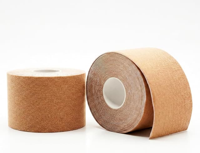 Detalle de Kinesio Tape impermeabile professionale Generico, set da 2 rotoli di nastro kinesiologico