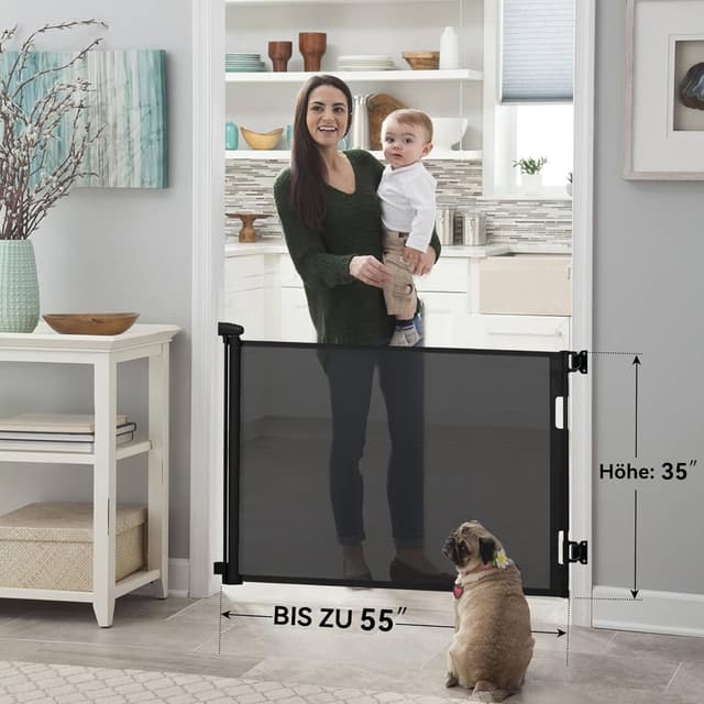 Detalle 2 de Hawthyhome Treppenschutzgitter 140 cm đȘ